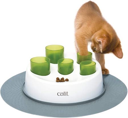 interactive cat food bowl